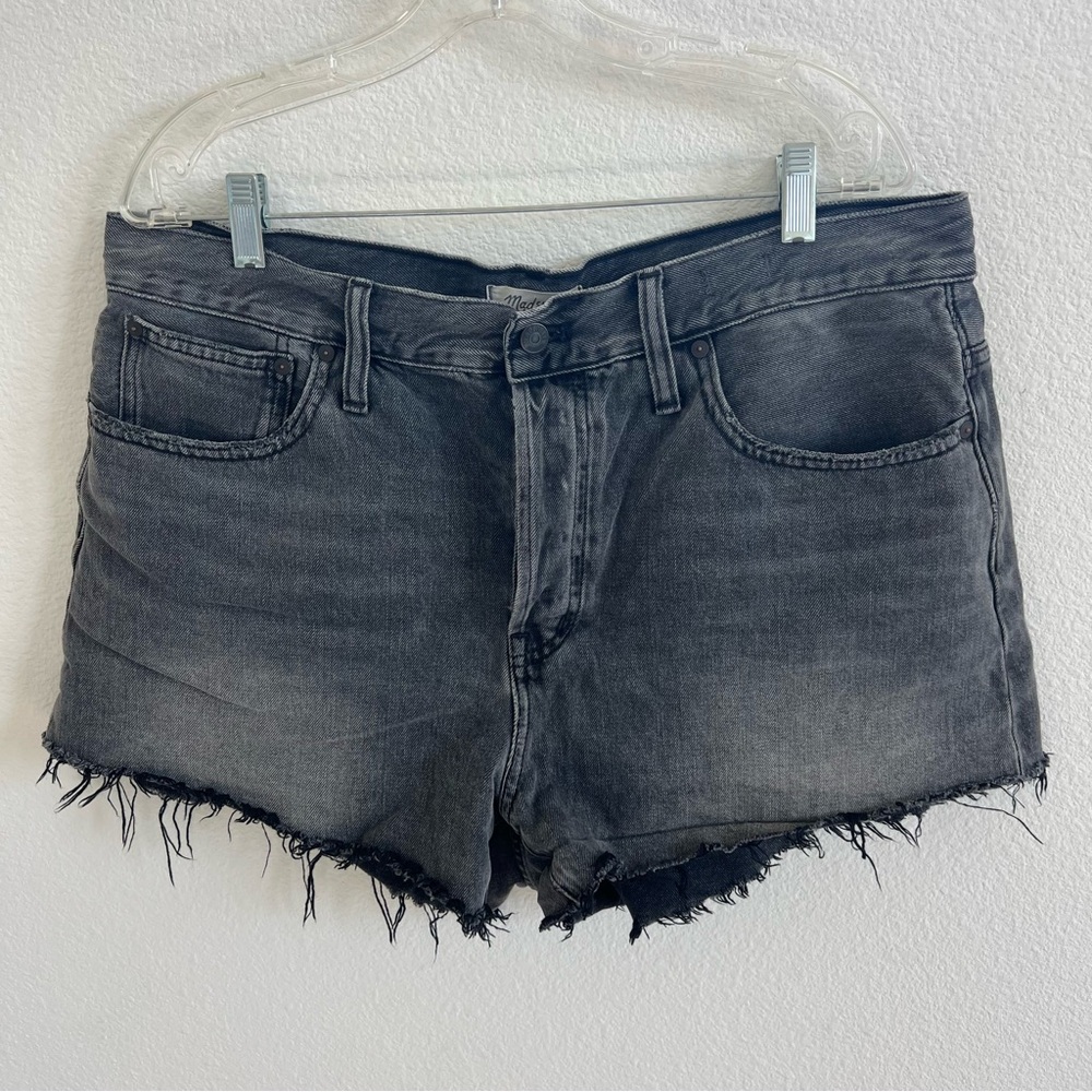 Madewell Black Relaxed Denim Shorts